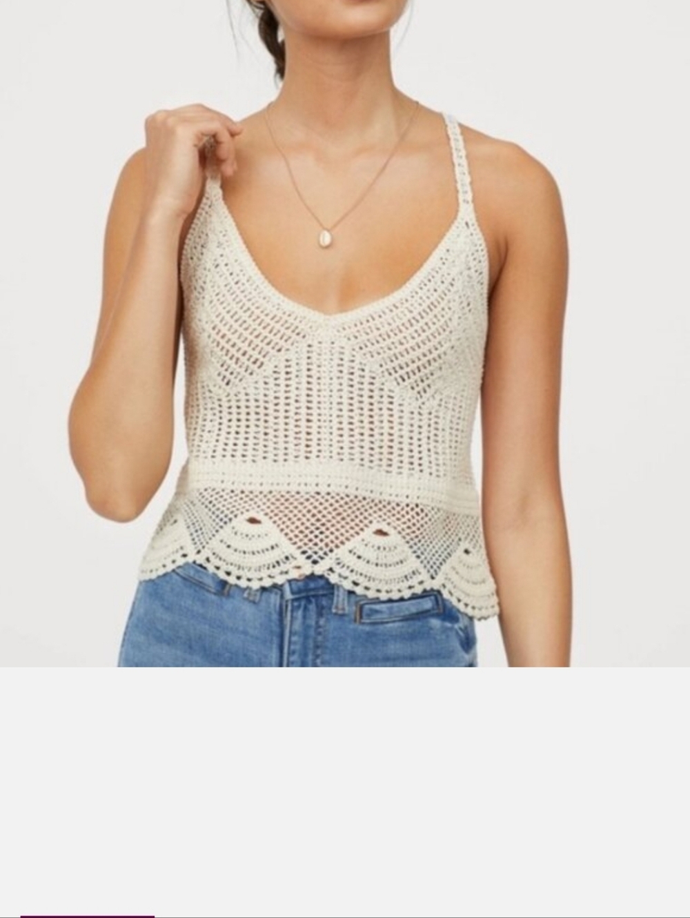 H&M crochet top